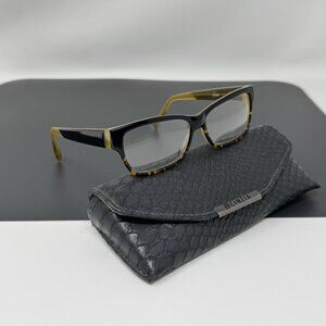 CINZIA CIN-5000 1 Black Tokio Tortoise Womens Semi Cat Eye Eyeglasses 52-13-135